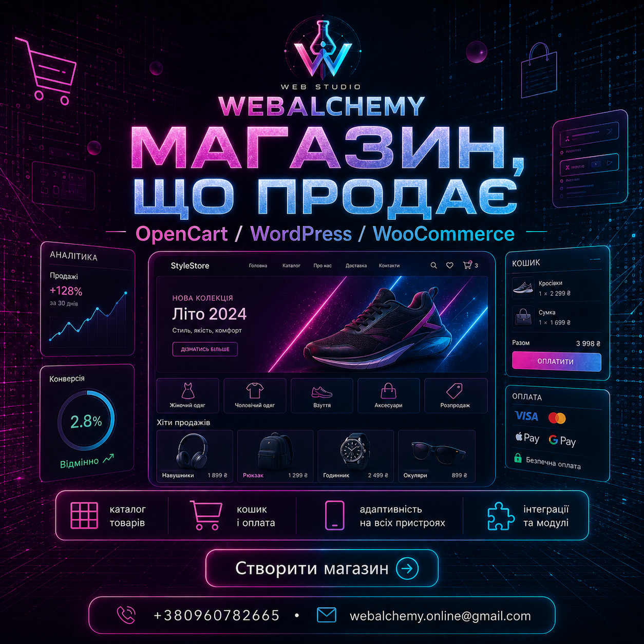 Магазин що продає Web Alchemy