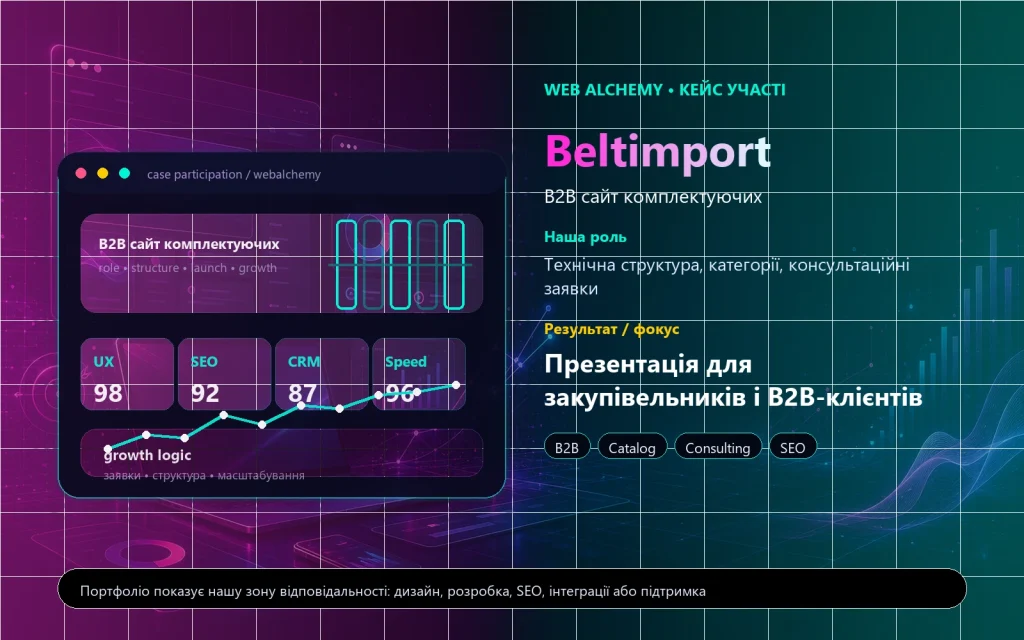 Beltimport – B2B сайт для промислових комплектуючих
